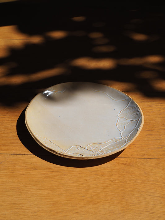 Grande assiette en relief